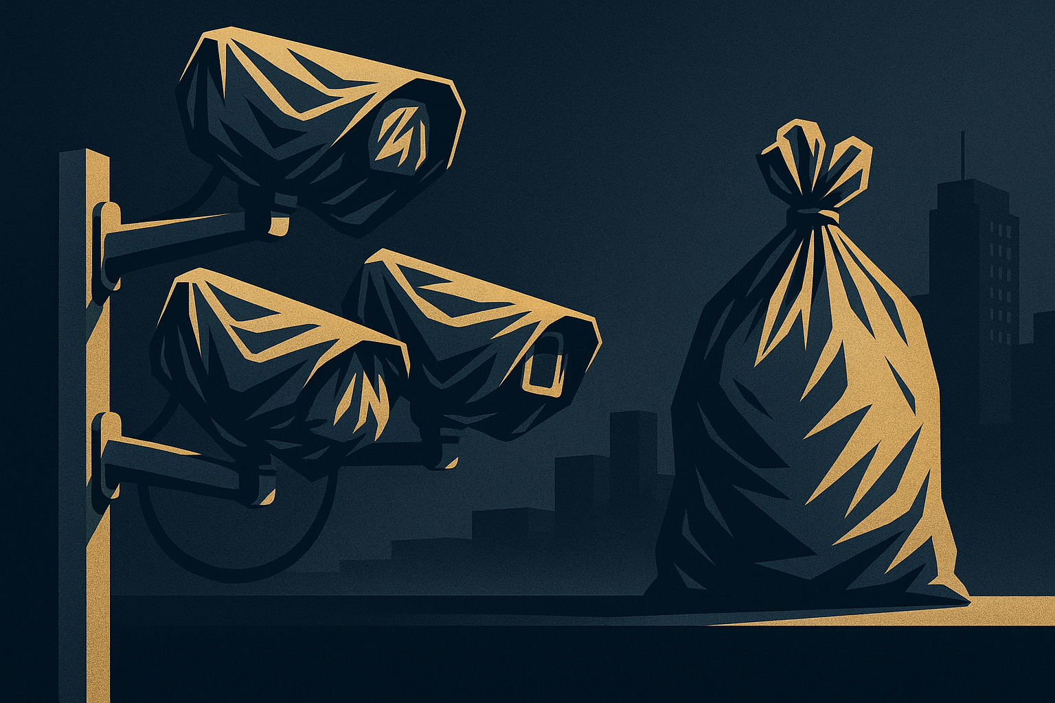 Trash Bags Over Cameras: A Tale of Municipal Missteps and Surveillance Regret